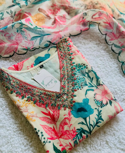 Premium Jannat Organza kurta set