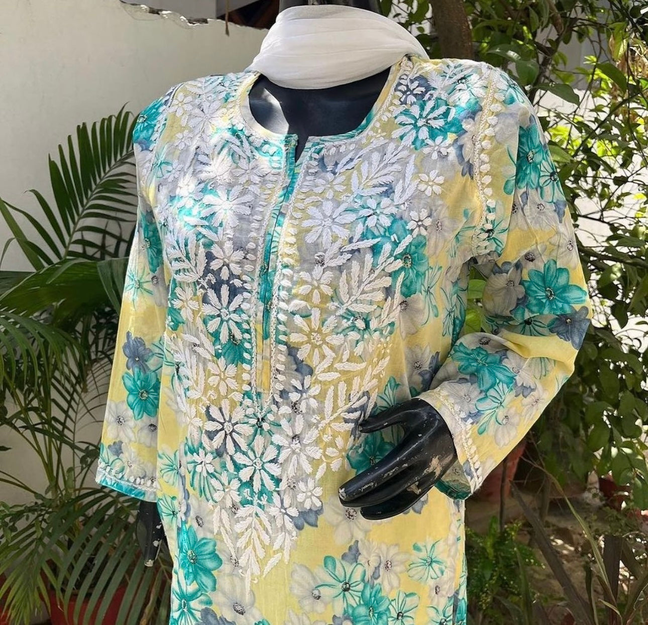 Heer Long Multi Color Mulmul kurta