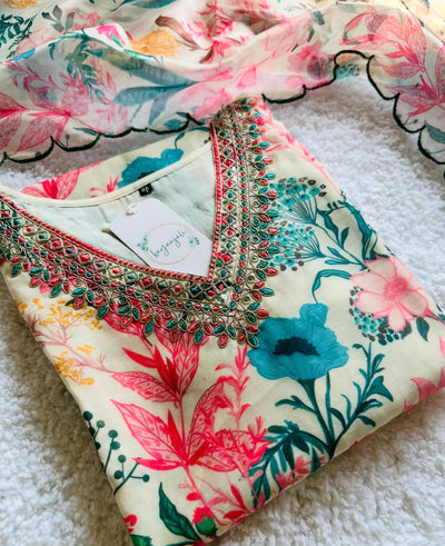 Premium Jannat Organza kurta set