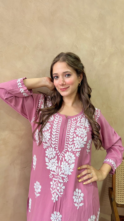 Raaha Premium Long Rayon Straight Kurta