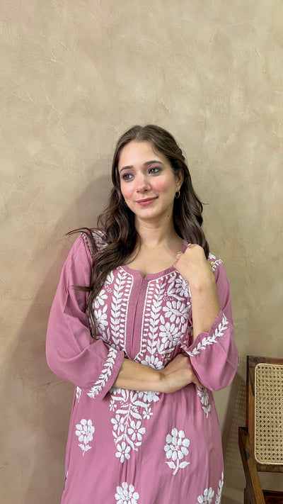 Raaha Premium Long Rayon Straight Kurta